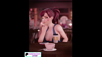 Preview 4 of Lisa Ann Hd Young Guy - D.VA PUBLIC HENTAI STORY ANIMATION 60FPS