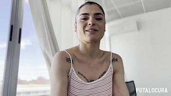 Preview 2 of Www Xxx Mona Lisa Videoss - PutaLocura - Voluptuosa espa&ntilde_ola tatuada Nadja Hot charlando y tragando el semen de Torbe