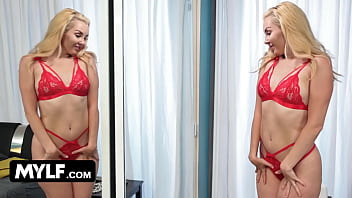 Preview 2 of Hd Xxx Bf 3 - Mylf - Beautiful Milf In Sexy Lingerie Aaliyah Love Fucked Hardcore By Burglar While Blindfolded