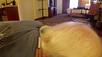 Preview 2 of Amerika Sex Porno - Old Amputee Grandpa Gives Juicy Head to Sexy Hairy Verbal Daddy