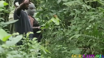 Preview 1 of Jap Butt Sex - ⭐ Youth Corper sent to serve in a small village,  Caught having Bush Sex Outdoor Doggystyle with Hunter&#039_s wife,  Video leaked and viral Somewhere in Africa