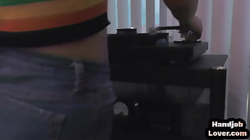 Preview 1 of Dog Knot Stuck In Woman Pussy - Petite POV teenie closeup jerks dick while talking dirty