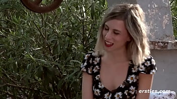 Preview 4 of Wet Docking - Ersties: Cute Babe Plays With Her Sexy Body Outdoors