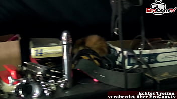 Preview 1 of Ebony Forced Helpless Gangbang - Deutsche br&uuml_nette teen in Strumpfhose beim pov nylon sex