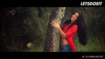 Preview 1 of Indian Shary Sex - LETSDOEIT - Beautiful Chick (Alexa Tomas) Fingers Her Juicy Pussy In The Forest Then Randomly Finds A Big Cock To Suck
