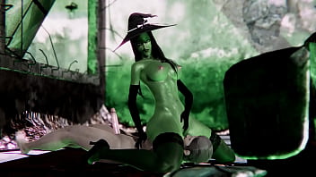 Preview 1 of Fara Ding Dong - Cuming inside witch Gruntilda on Halloween night - 3D Porn