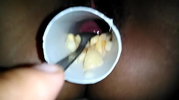 Preview 1 of On The Taybl - FRUIT INSIDE PUSSY SEE DAT CERVIX IN THE BOTTOM 2