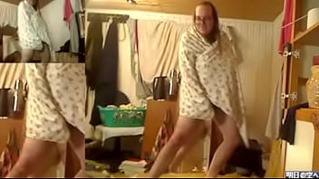 Preview 2 of Rubbing Oil - Prep for dance 26,  testing out wearing a bedsheet(2022-07-02,  0 days and 0 dances since last orgasm)