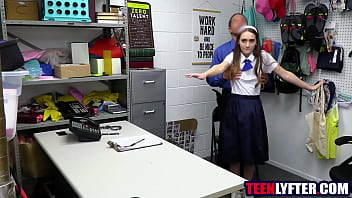 Preview 1 of Beatrciy Velmont - Hot teen student fucked by cop for stealing dildo
