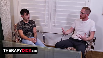 Preview 1 of Mal Pain - Therapy Dick - Curious Teen Emrys Angel Needs Horny Doctor&#039_s Massive Dick To Cure His Problems
