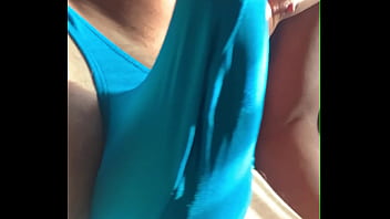 Preview 4 of Xxxshe - cum in a blue bulge thong