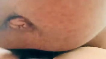 Preview 4 of Son Fingering Pregnant Mom - Sexy tattoo pawg let&rsquo_s me lick her feet &amp_ suck her toes while fucking her missionary (POV)
