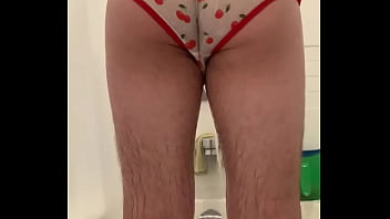 Preview 3 of Balas Xnxx - Playing in my wife&rsquo_s panties again  with Kik strangers