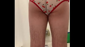 Preview 4 of Balas Xnxx - Playing in my wife&rsquo_s panties again  with Kik strangers