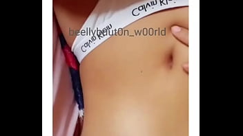 Preview 2 of Fresh Remove - the first video playing with her belly button