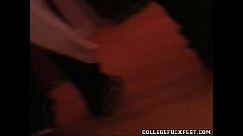 Preview 2 of Karachi College F - Slutty coed gives head at frat party