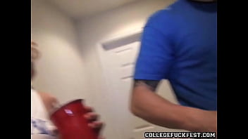 Preview 4 of Karachi College F - Slutty coed gives head at frat party