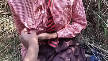 Preview 1 of Female Ejaculation Blond - Indian hot desi college girl come to forest and fucked her - viral MMS