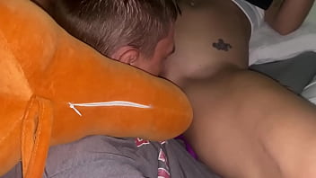 Preview 3 of Wtf Milfd - (DENIED ORGASM) !!!  Hot amateur girl used Hot shy girl,  taking care of disabled guy lets him use dildos vibrators,  and other toys in her tight young pussy and ass. first big dildo takes working in to tight fit!