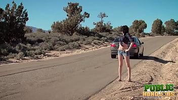 Preview 1 of Oil Bobs - PUBLIC HANDJOBS Ashton Haze horny handjob in the desert