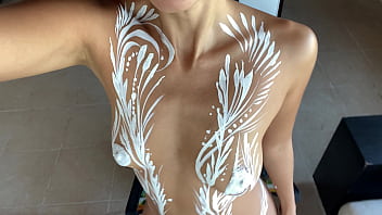 Preview 4 of Porn Mevies - Bodyart and Pussy Closeup by Melena Maria Rya