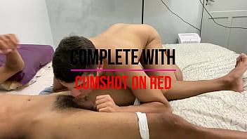 Preview 2 of Oil Teen Bikini - Sucked the friend until he received cum in the face (Complete in RED)