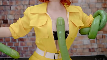 Preview 2 of Nami Hishino - April O&#039_Neil Fucked LIVE | TMNT