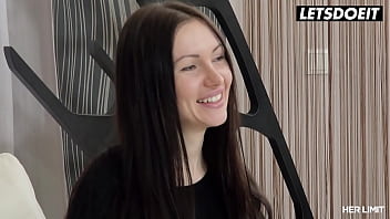Preview 1 of Curvy Saggy Tit Mom Son - (FREE FULL VIDEO) - HER LIMIT - Beautiful Brunette Anal Princess (Sasha Rose) Drilled Good In Both Of Her Russian Holes