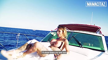 Preview 1 of Findvideo Cochone Gratuite - (FREE FULL VIDEO) - CHICAS LOCA - Alternative MILF Gina Snake Enjoys Hardcore Banging With Her BF On The Boat