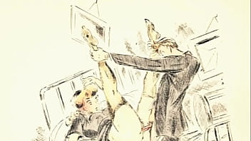 Preview 3 of Dad Mom Xxx - vintage erotic drawings