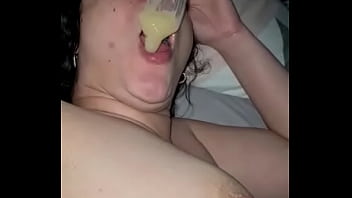 Preview 1 of Zazzeras Net - Hotwife gagging on strangers spunk filled condom