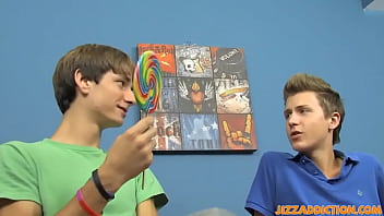 Preview 1 of Cleaning Lady Hidden Cam - School twinks Chad HollyWood and Nathan Stratus anal breed