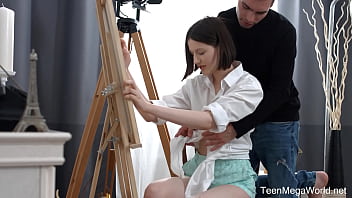 Preview 1 of Xxx Ilsa - Creampie-Angels.com - Margo Von Tesse - Hard fuck at the easel