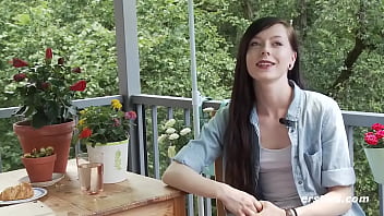 Preview 1 of A Sisters Boyfriend - Ersties: 21-j&auml_hrige Lisa aus Hamburg befriedigt sich leidenschaftlich vor Kamera