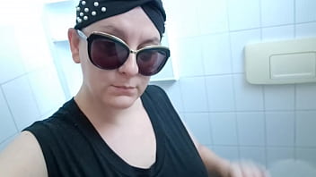 Preview 2 of Knocked Her Out - Collection of sexy pee in public toilet