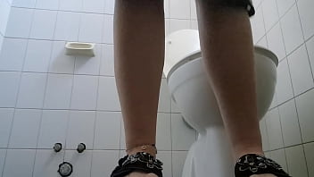 Preview 4 of Knocked Her Out - Collection of sexy pee in public toilet