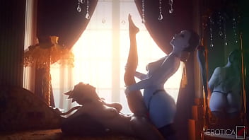 Preview 1 of Sunny Xxxvidra - Window maker x tracer strap on (must watch)
