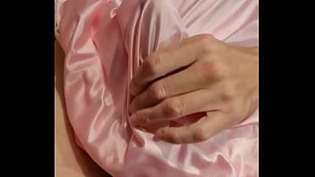 Preview 2 of 35356 Xnxx Caines - Pink nylon nightdress