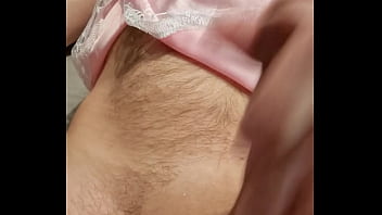 Preview 4 of 35356 Xnxx Caines - Pink nylon nightdress