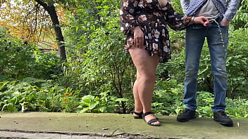 Preview 4 of Siri Tamil Sex - Stepmom knows exactly what she is doing with my dick on the street