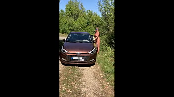 Preview 1 of Mh Hotxxx - naked driving,  pissing and masturbating