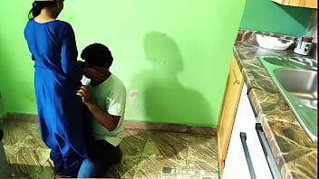 Preview 1 of Desi Sex 1080 - Indian Maid Daughter fucking in Kitchen