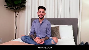Preview 1 of Dasi Sex Wife - Hot stud Liam Skye jerking off to the bed