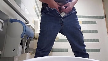 Preview 2 of Asian Sex Diary Bali Indonesia - Restroom wank