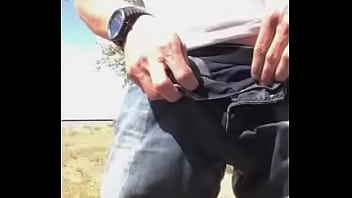 Preview 4 of Sune Leune Movei Xxx - Roadside jeans pissing