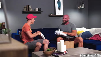Preview 3 of Food Bangers Noodles Sex Video - This was SO HOT! Killian Knox is eager to learn his boy how to suck cock and how to relax his asshole fuck!