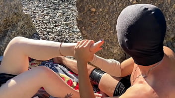 Preview 4 of Big Boobs Yoga Classes - Mistress Lara gets feet massage from a