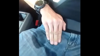 Preview 3 of Black Widow Tiffany Minx - Wetting my jeans in a rental car