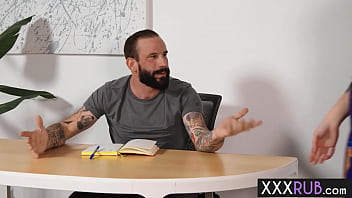 Preview 1 of Indin Swx - Sexy massage professional MILF Victoria Sunshine massaged and sucked cock
