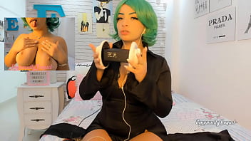 Preview 4 of Amateur Accidental Orgasms - ASMR INTENSE porn ear licking Tatsumaki cosplay teasing and making you cum
